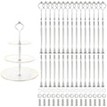 QTLCOHD 15 Set 3 Tiered Tray Hardware Kit, Zinc-Alloy Heavy Duty