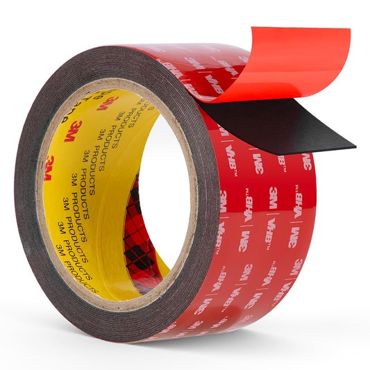 Double Sided Tape Heavy Duty, 2" x 16.5 ft Mounting Tape VHB 5925 Strong Adhesive Waterproof for Automotive, LED Strip Lights, DIY Home Décor Black 2"×16.5ft
