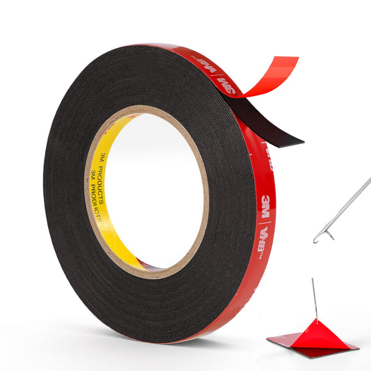 Double Sided Tape Heavy Duty, 0.39" Mounting Tape VHB 5925 Strong Adhesive Waterproof for Automotive, LED Strip Lights, DIY Home Décor Black 0.39"×10ft
