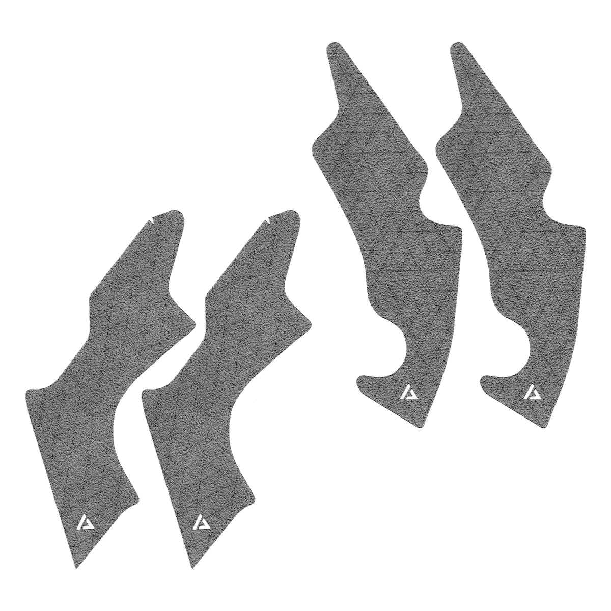 Honda CR125 CR250 Rubberized Frame Grip Tape/Guard │ (Fits: 2002-2007) (2 Pairs - Gray) 2 Pairs - Gray