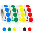 4000 PCS 3/4" Colored Dot Stickers Round Circle Coding Labels Multicolored