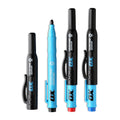OX Clog Free Permanent Markers, 3 Pack Bullet Tip Construction Markers Set 3 Pack Black, Red, & Blue