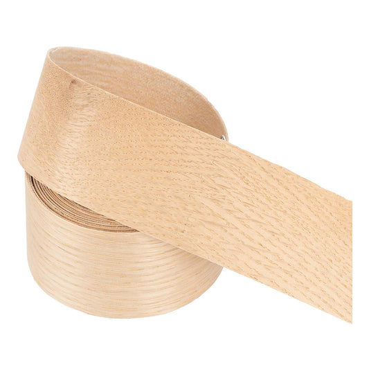 PATIKIL Red Oak Edge Banding, 1-1/2 Inch x 10 ft Wood Veneer Tape Pre-glued Flexible Plywood Edge Banding with Hot Melt Adhesive for Furniture Restoration