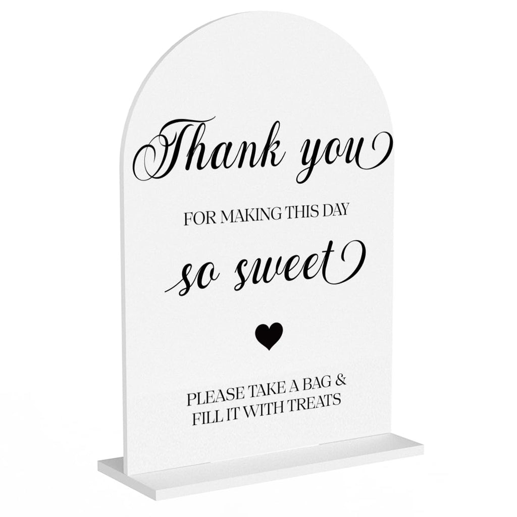 Candy Bar Sign, Dessert Table Sign, Wedding Engagement Bridal Shower Decor fo Ceremony Reception Party, Weddings Table White Acrylic Sign Wedding13