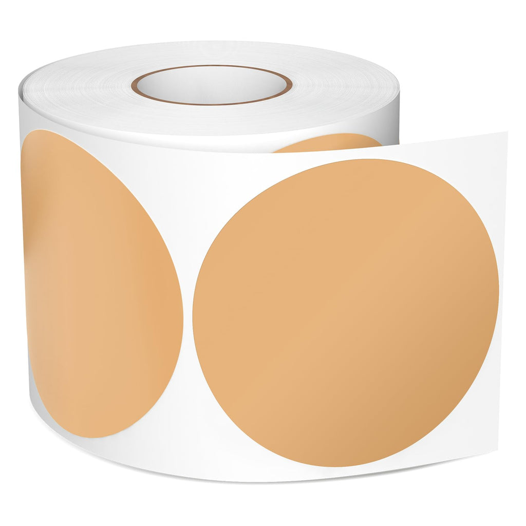3" Round Circle Floor Dot Stickers Brown Vinyl Spots Labels 500 Pcs