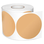 3" Round Circle Floor Dot Stickers Brown Vinyl Spots Labels 500 Pcs