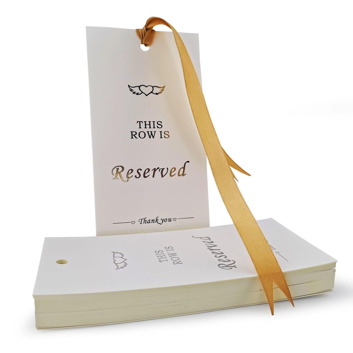 Reserved Seating Signs for Wedding, 20-Pack