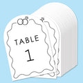 Big Dot of Happiness Wedding Rings Table Numbers, Engagement and Anniversary Party Decor, Wedding Centerpieces, Double-Sided 5 x 7 inches Cards, Table Numbers - 1-20