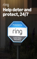 Ring Beacon — Help deter crime 24/7, Solar Security Sign, works on Amazon Sidewalk, solar powered