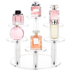 6 Tier Round Acrylic Display Stand, Clear Display Stand for Perfume 6 Tier