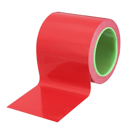 PATIKIL Floor Marking Tape 3.9 Inch x 110 Ft, Self-Adhesive Warning Safety Tape Caution Stripe for Walls Floors Pipes Equipment Outdoor, Red