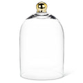 Abbott Collection Large Bell Shaped Cloche with Gold Knob