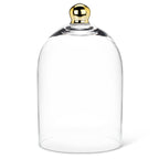 Abbott Collection Large Bell Shaped Cloche with Gold Knob