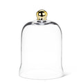Abbott Collection Medium Bell Shaped Cloche with Gold Knob