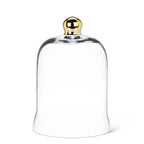 Abbott Collection Medium Bell Shaped Cloche with Gold Knob