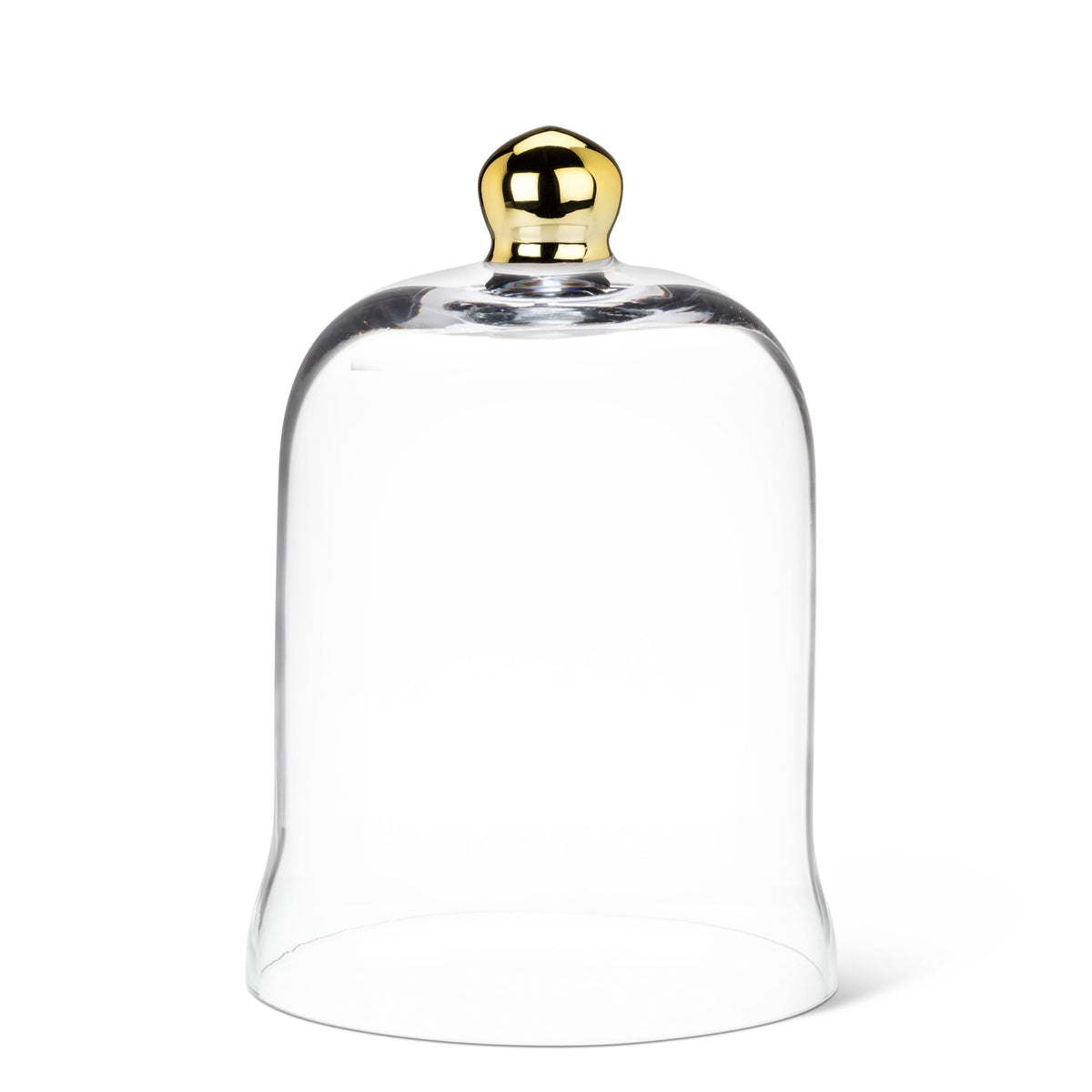 Abbott Collection Medium Bell Shaped Cloche with Gold Knob