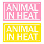 500 Pcs Animal in Heat Veterinary Labels 1x2 Inch – Estrus Cycle Tracking Stickers for Vet Clinics, Kennels & Breeding Farms – Heat Detection Monitoring Supplies