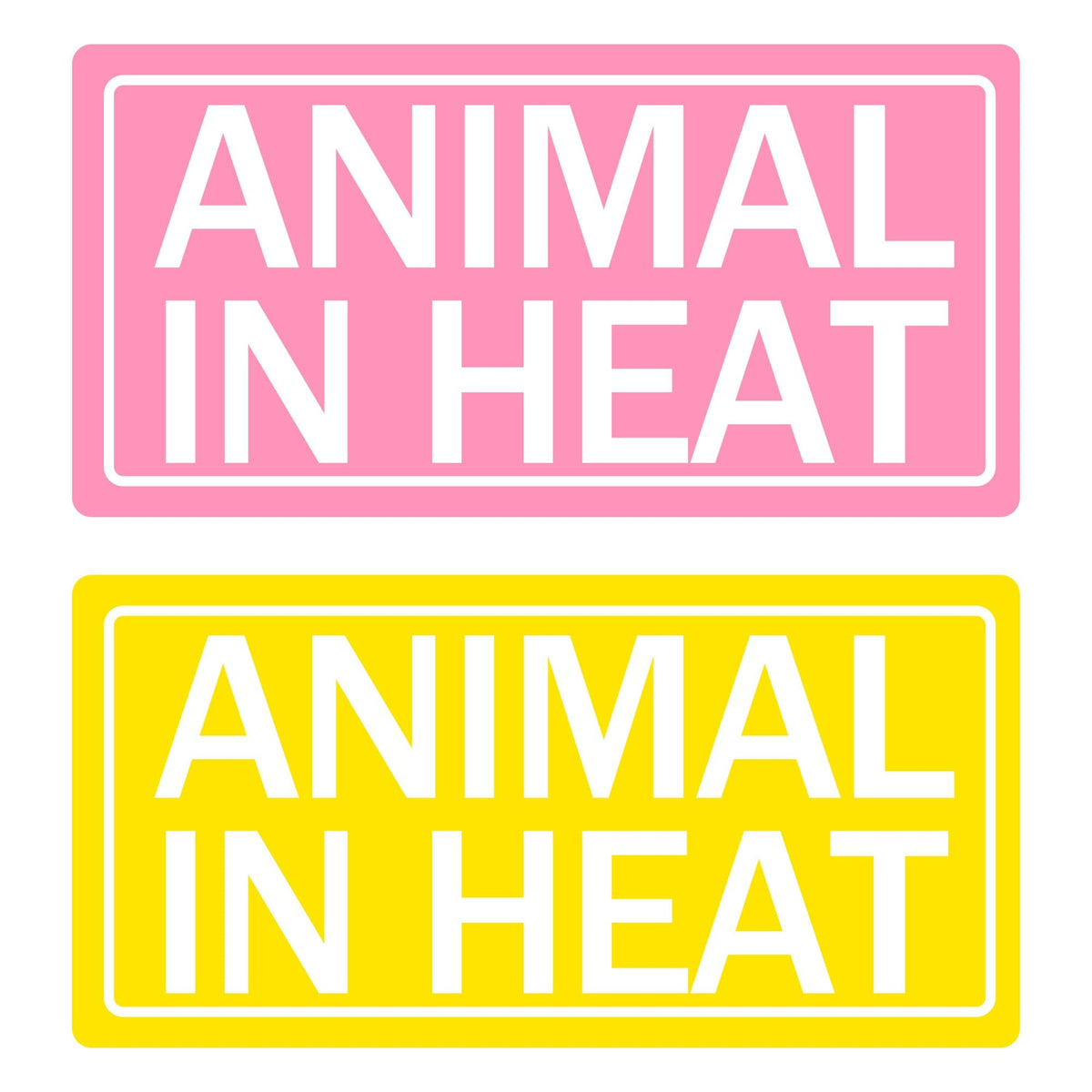 500 Pcs Animal in Heat Veterinary Labels 1x2 Inch – Estrus Cycle Tracking Stickers for Vet Clinics, Kennels & Breeding Farms – Heat Detection Monitoring Supplies