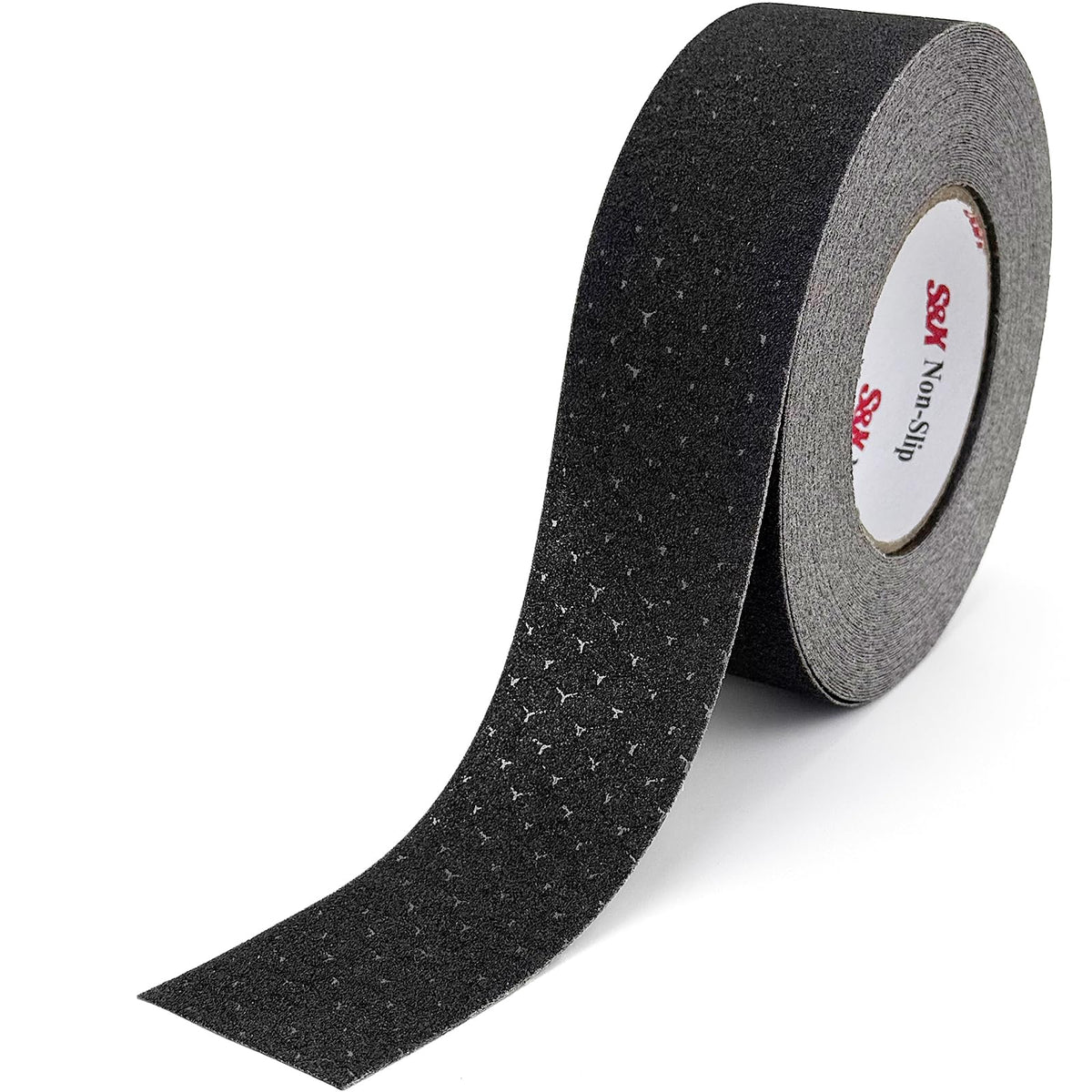 S&X Patterned Anti Slip Tape – 2 Inch x 60 Ft, Black Non Slip Grip Tape with Decorative Grit Surface for Stairs, Floors, and Ramps – Waterproof, Heavy Duty 2" x 60'
