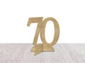 70th Birthday Decorations,Wooden 70th Anniversary Table Decor,70 Years Old Birthday Party Supplies,Cheers to 70 Years Table Sign Party Supplies,Hello 70 Years Old Bday Party Decor