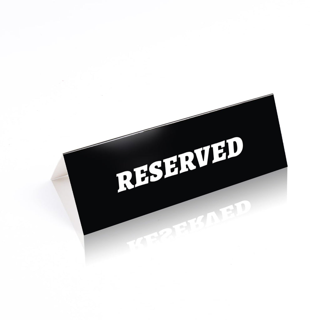 Reserved Table Sign for Wedding,Chair Seating Sign for Office Decor Reservation Wedding, Meeting, Ceremony and Events (7.8x5.5IN,6PCS) 6