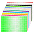 1/4" Round Color-Code Dot Sticker,Color Coding Circle Label (Multicolor) 16 Colors 0.25 X 0.25 inch