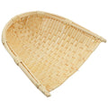 BESTYASH Handmade Woven Basket, Bamboo Winnowing Tray Household Vegetable Holder Decorative Storage Basket for Kitchen Display Easy-Clean Beige for Home Organization and Serving