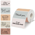 Starboling 3" x 2" Thermal Labels,Self-Adhesive Rectangle Thermal Printer Sticker,for Price,Barcode,Mailing,Name（Beige Gradient） 2''x3''beige