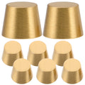 ULTECHNOVO Cutting Board Feet, 8pcs Brass Cutting Feet Brass Riser Furniture Hardware Replacement Parts for Wooden Display Tray Jewelry Box