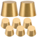 ULTECHNOVO Cutting Board Feet, 8pcs Brass Cutting Feet Brass Riser Furniture Hardware Replacement Parts for Wooden Display Tray Jewelry Box