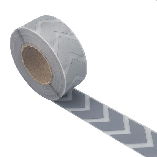 High Visibility Silver Reflective Heat Transfer Vinyl Iron On Stickers Arrow MN-13 (1 inch x 10 Yard) 1 inc x 10 yard