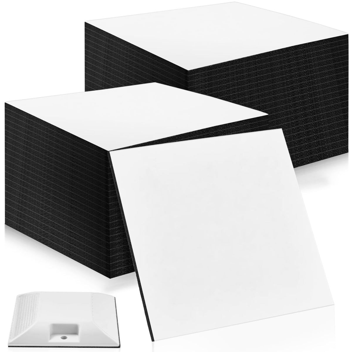 Gueevin 40 Pcs Adhesive Pads for Road Reflectors 4 Inch Driveway Reflector Markers Tape Adhesive Pad for Street Pavement Asphalt, Industrial Grade Glue for Markers