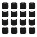 16 Pack Self Adhesive Bandage Wrap, 1" X 5 Yards Black Elastic Cohesive Bandage for Sports,Wrist Ankle,Vet Wrap,Grip Tape 1 In-16Pack
