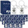 XunYee 15 Sets Vet Tech Week Gifts Bulk Veterinary Thank You Cards Keychain