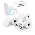 3 Roll Waterproof Thermal Labels Sticker Tape 1.57''x 1.18'', White