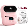 3 Rolls 40x30mm Label with M110 Pink Printer