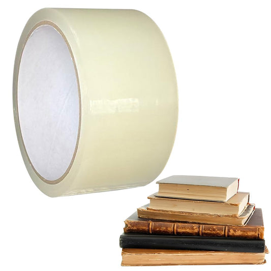 Stretchable Clear Book Repair Tape 2 Inch x 33 Feet,Book Tape | Heavy duty transparent,Bookbinding Tape for Reinforcing Book Spines and Covers