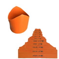 10 sizes Precision Pipe Saddle Template Cutting Guide - Plumbing Pipe Saddle Template Kit for Welding and Installation, Accurate Arc Edge Contour Cut Guides, Fits Multiple Pipe Sizes & Materials