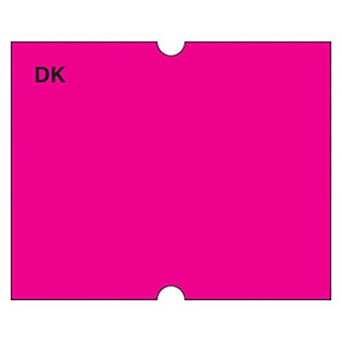 DayMark Safety Systems IT120480 DuraMark Date Coder Permanent Label for DM4 SpeedyMark 20 2-Line Marking Gun, Florescent Pink (Pack of 8 Rolls)