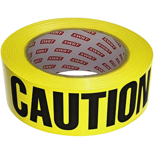 SWRT 1 Roll Premium Yellow Caution Tape, 3 Inch x 1000FT Bright Hazard Tape with Bold Black Text for Danger Zones/Sporting Events, Construction Tape for Crime Scenes/Halloween Decor 3 Inch X 1000 Feet