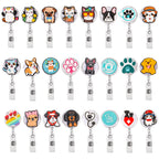 24Pcs Cute Vet Teach Badge Reel,Funny Retractable Veterinary ID Badge Holders Vet Teach Accessories for Coworker Office Hygiene Hygienist School Student Friend Graduation Vet Teach Week Gifts. Veterinarian
