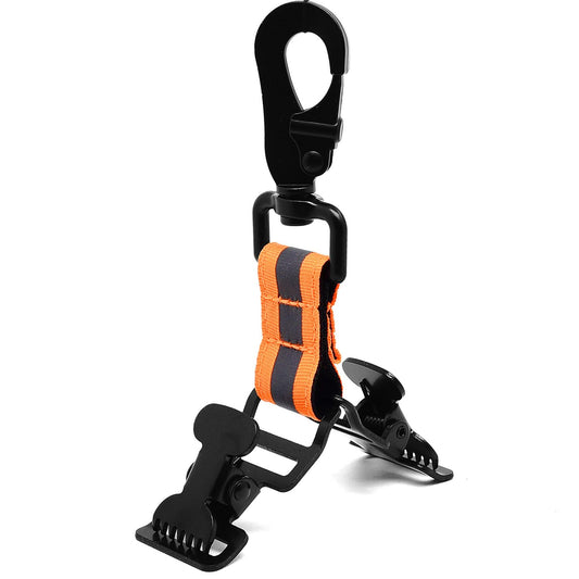Surf turtle Firefighter Glove Clip With Orange Reflective Trim for Work Safety Glove Holder Strap Belt Clip Orange-b