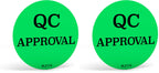 Kenco 2" Circle Inventory Control Stickers for Shipping and Inventory - 500 Permanent Adhesive Labels Per Roll Made in The USA (QC Approval, 2 Pack)