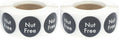 Color-coding Nut Free Labels, 0.75-inch round adhesive stickers in bright colors, pack of 2 for food labeling or organization.