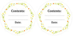 Dissolvable Canning Labels for Mason Jars,1.5 Inch Dissolvable Food Stickers Removable Freezer Food Date Labels for Food Containers(Pack-200) (Pack of 2) 1.5 inch (Pack of 2)