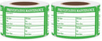 Preventative Maintenance Stickers Labels,3x2 Inch Green Self Laminating Preventative Maintenance Inspection Safety by/Date/Next Due Vinyl Stickers (200 Pcs) (Pack of 2) 3x2 Inch (Pack of 2)