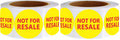 Top label Not for Resale Labels for Retail Store,2 Inch Inventory Stickers,500 Pcs Per Roll (Pack of 2) 2 inch (Pack of 2)