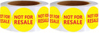 Top label Not for Resale Labels for Retail Store,2 Inch Inventory Stickers,500 Pcs Per Roll (Pack of 2) 2 inch (Pack of 2)