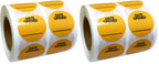 Date Opened Stickers,1.25 Inches Medication Instruction Labels,Permanent Paper Labels for Food Containers Kitchen Freezer Food Storage,1000 Pcs Per Roll (Pack of 2) 1.25 inch (Pack of 2)