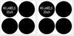 3" inch Round Chalkboard Labels - Reusable Round Chalkboard Stickers Pantry and Storage Stickers for Jars, Spice,Parties, Craft Rooms, Weddings and Organize Your Home & Kitchen-48PCS (Pack of 2) 3 inch (Pack of 2)
